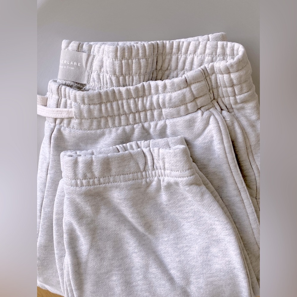Everlane Track Jogger Sweat Pant Size Large Heather Grey